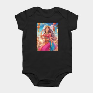 glory  in Sanskrit Baby Bodysuit